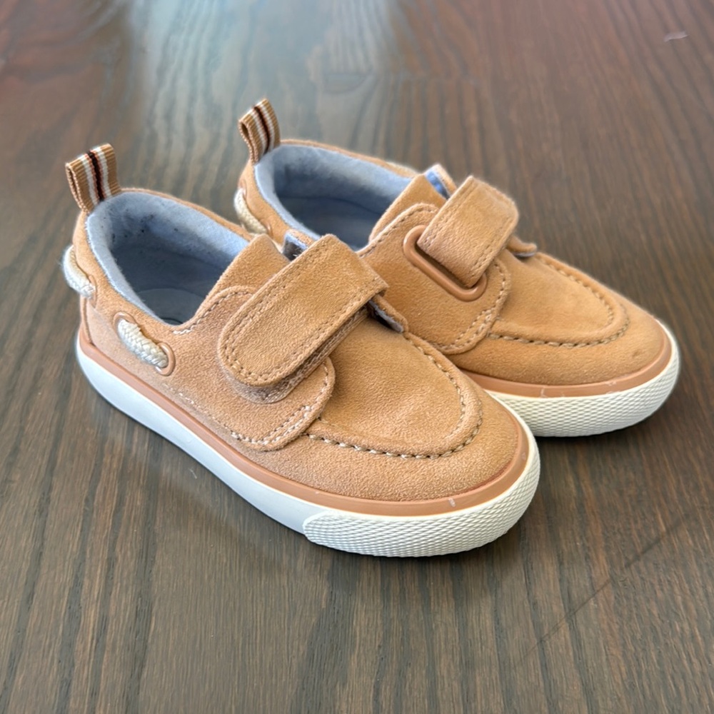 Cat & Jack Levi Tan Boat Shoes Toddler Size 6T